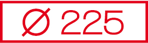 Edelstahlschornstein Ø 225
