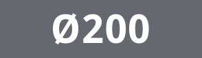 Rauchrohr Ø200 grau