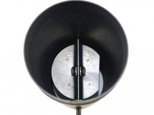 Rauchrohr schwarz DN 150 mm LE 250 mm mit Drosselklappe