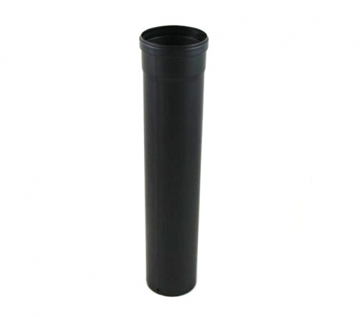 Pelletrohr DN 80 mm LE 1000 mm in schwarz