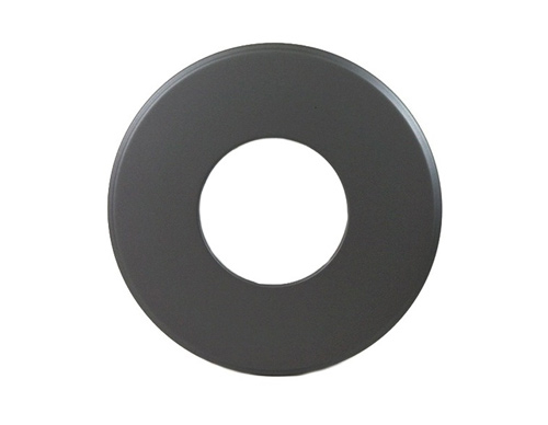 Rauchrohr grau DN 130 mm Wandrosette 90 mm Ring