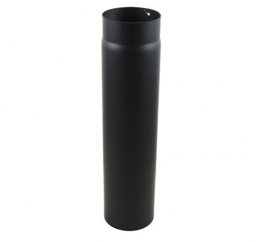Rauchrohr schwarz DN 130 mm Längenelement 750 mm