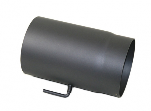 Rauchrohr grau DN 160 mm LE 250 mm mit Drosselklappe