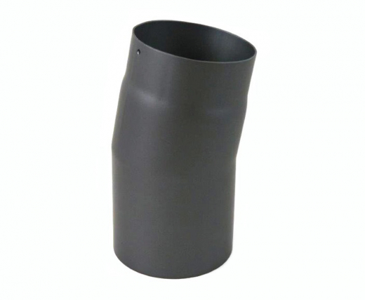 Rauchrohr Ofenrohr grau DN 180 mm Winkel 11° starr