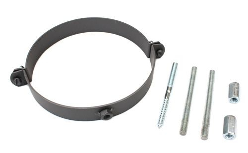 Rauchrohr grau DN 180 mm Halteschelle Wandhalter