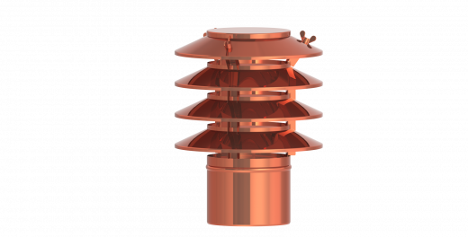 Jeremias DN 180 mm Lamellenaufsatz Kupfer