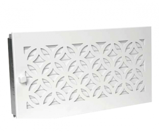 CB-Tec Warmluftgitter &quote;design&quote; D1 weiß 45 x 23 cm