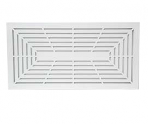 CB-Tec Luftgitter &quote;design putzbündig&quote; weiß 45 x 23 cm