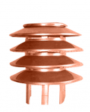 Jeremias DN 225 mm Lamellenaufsatz zum Annieten Kupfer