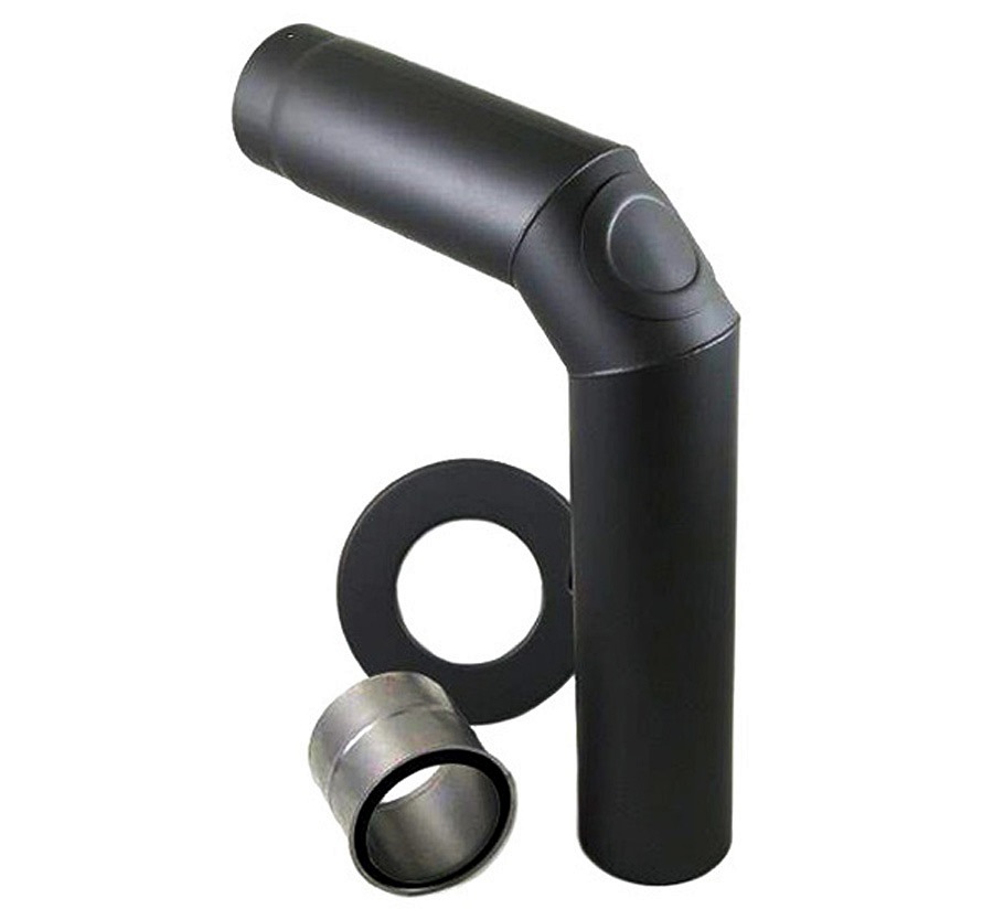 Rauchrohr Winkelbogen Set 3tlg DN 150 mm in Grau Ofenrohr Stahlrohr Grau Neu Rauchrohr Winkelbogen Set 3tlg DN 150 mm in Grau Ofenrohr Stahlrohr Grau Neu
