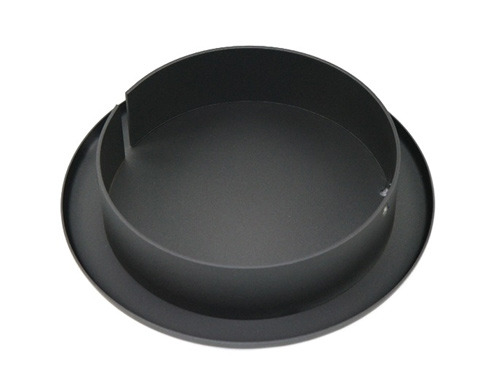 Tubo Per Stufa A Gradini Con Offset 120 Mm - Diametro 130 Mm (DN), Colore Nero, Vernice Resistente Fino A 500°C