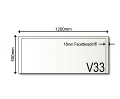 Vorlegeplatte V33 1200 x 500 mm