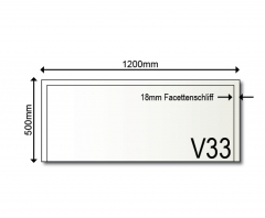 Vorlegeplatte V33 1200 x 500 x 6mm