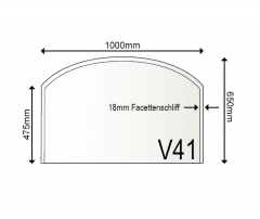 Vorlegeplatte V41 1000 x 650 x 6mm