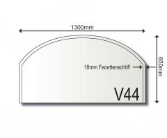 Vorlegeplatte V44 1300 x 650 x 6mm