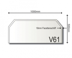 Vorlegeplatte V61 1000 x 500 x 6mm