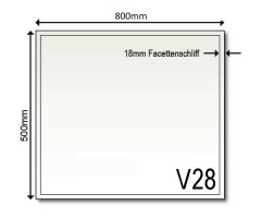 Vorlegeplatte V28 800 x 500 x 6mm