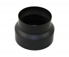 Rauchrohr Reduzierung DN 200/160 mm schwarz