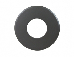 Rauchrohr grau DN 200 mm Wandrosette 90 mm Ring