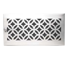 CB-Tec Warmluftgitter &quote;design&quote; D1 Edelstahl-matt 45 x 23 cm