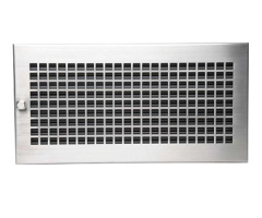 CB-Tec Warmluftgitter &quote;design&quote; D3 Edelstahl matt 45 x 23 cm