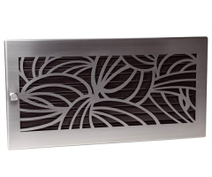 CB-Tec Warmluftgitter &quote;design&quote; D2 Edelstahl-matt 45 x 23 cm