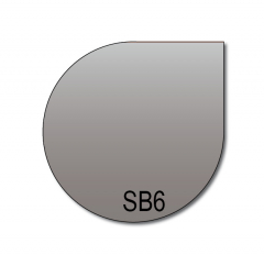 Stahlbodenplatte SB 6 1100 x 1100 x 2 mm Grau